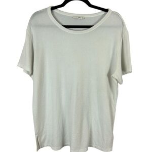 Aritzia Wilfred Free White Relaxed Short Sleeve T-Shirt Size Large